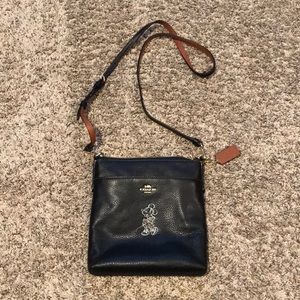 Black Coach Minnie Mouse Crossbody. Never worn.